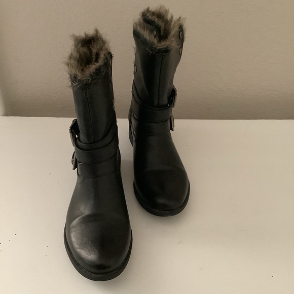 Thor Black leather Women's  warm Boots . - Picture 2 of 4